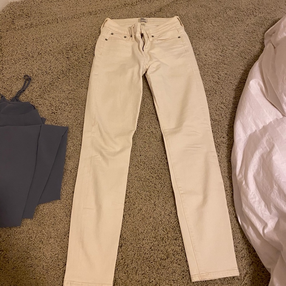 JCREW SIZE 26 ERCU WHITE TOOTHPICK JEAN